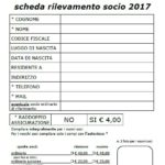 scheda rilevamento Socio